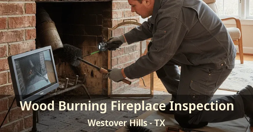 Wood Burning Fireplace Inspection Westover Hills - TX